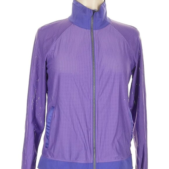 Lululemon Sweaty Or Not Jacket Iris Flower size 4 rare! - Picture 8 of 8